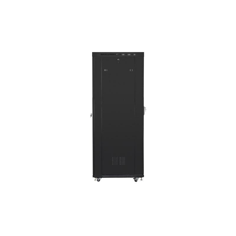 Szafa instalacyjna Rack stojąca 19" 27U 800x1200 Drzwi Perforowane czarna