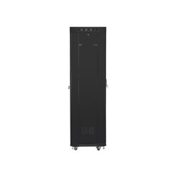 Szafa instalacyjna Rack stojąca 19" 42U 600x600 LCD Drzwi Perforowane