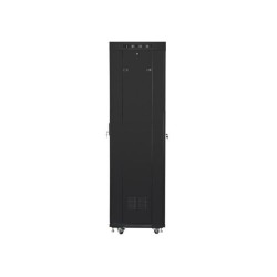 Szafa instalacyjna Rack stojąca 19" 42U 600x600 LCD Drzwi Perforowane