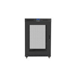 Szafa instalacyjna Rack stojąca 19" 22U 800x1000 czarna drzwi Perforowane