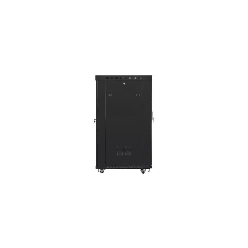 Szafa instalacyjna Rack stojąca 19" 22U 800x1000 czarna drzw… | PartsPC.pl