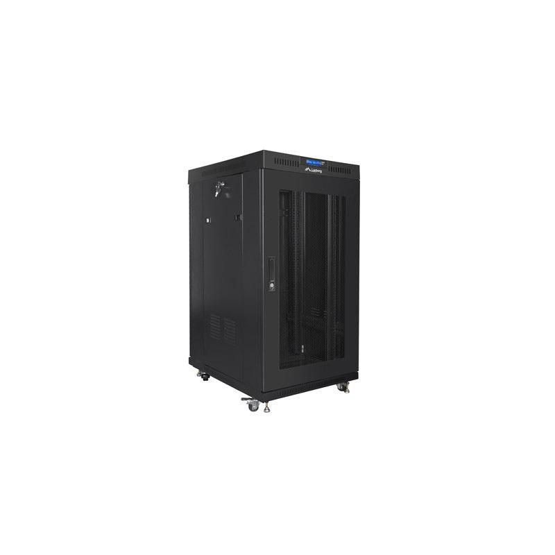 Szafa instalacyjna Rack stojąca 19" 22U 800x800 Drzwi Perfor… | PartsPC.pl