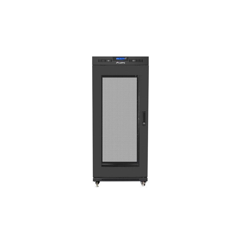 Szafa instalacyjna Rack stojąca 19" 27U 600x600 czarna drzwi… | PartsPC.pl