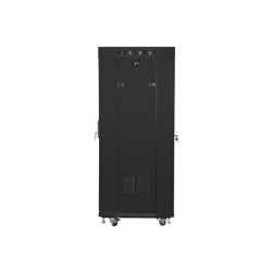 Szafa instalacyjna Rack stojąca 19" 27U 600x600 czarna drzwi… | PartsPC.pl