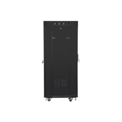 Szafa instalacyjna Rack stojąca 19" 27U 600x600 czarna drzwi… | PartsPC.pl