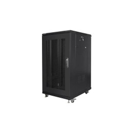 Szafa instalacyjna Rack stojąca 19" 22U 800x800 czarna drzwi… | PartsPC.pl