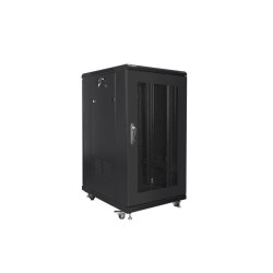 Szafa instalacyjna Rack stojąca 19" 22U 800x800 czarna drzwi… | PartsPC.pl