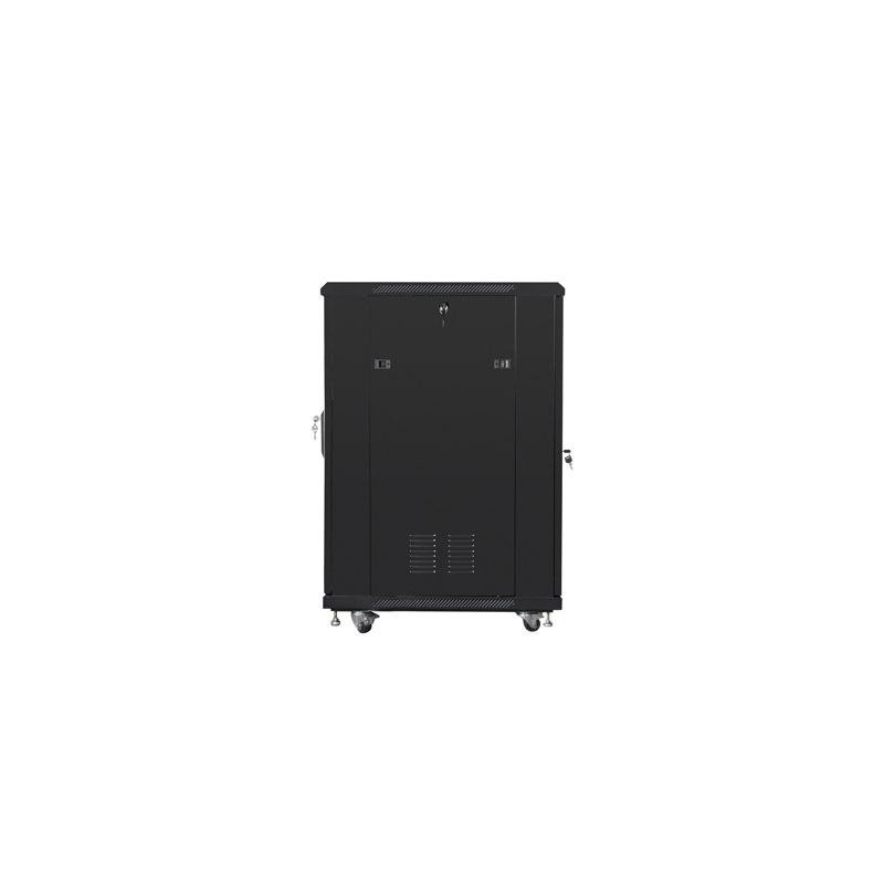Szafa instalacyjna Rack stojąca 19" 22U 800x800 czarna drzwi… | PartsPC.pl