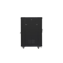 Szafa instalacyjna Rack stojąca 19" 22U 800x800 czarna drzwi… | PartsPC.pl