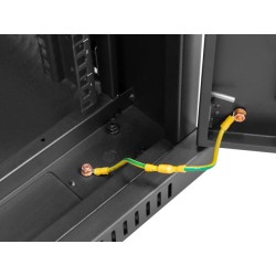 Szafa instalacyjna Rack stojąca 19" 22U 800x800 czarna drzwi… | PartsPC.pl