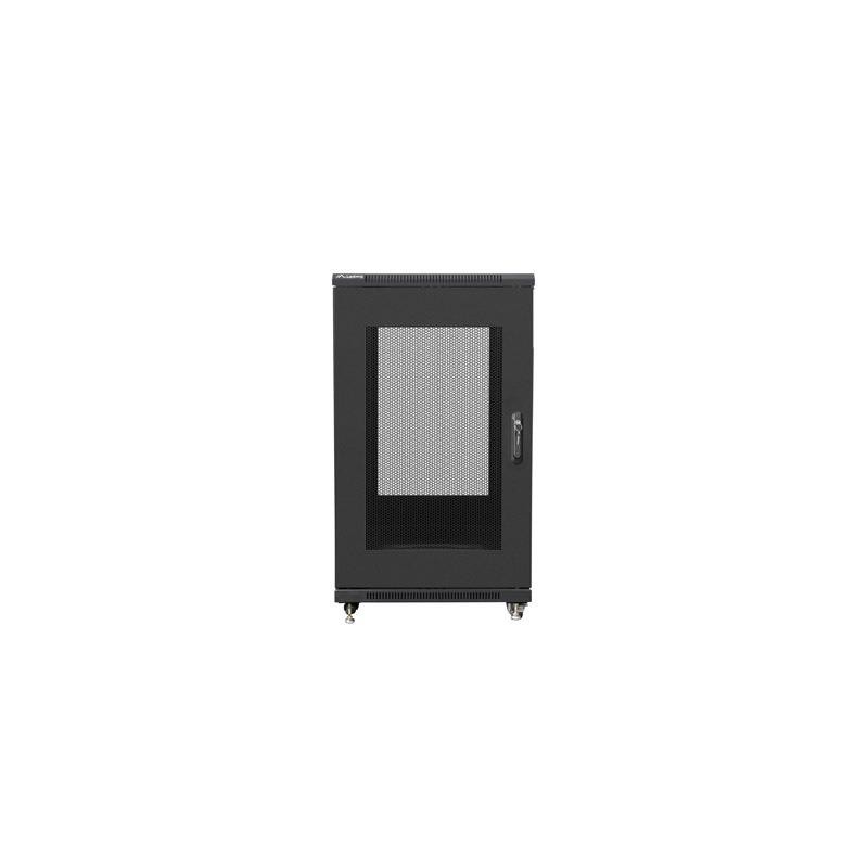 Szafa instalacyjna Rack stojąca 19" 22U 800x800 czarna drzwi… | PartsPC.pl