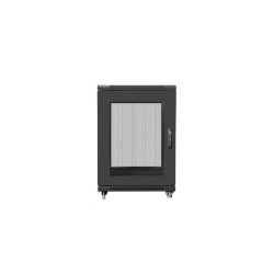 Szafa instalacyjna Rack stojąca 19" 15U 600x800 czarna drzwi… | PartsPC.pl