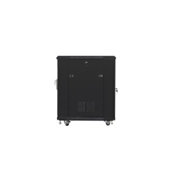 Szafa instalacyjna Rack stojąca 19" 15U 600x800 czarna drzwi… | PartsPC.pl