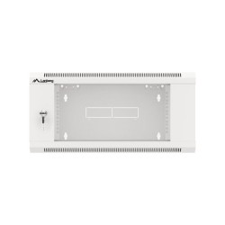Szafa instalacyjna Lanberg rack wisząca 19" 4U 600 drzwi szklane szara