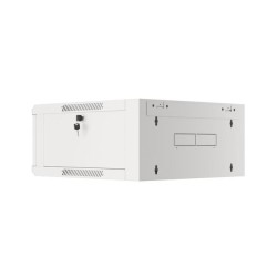 Szafa instalacyjna Lanberg rack wisząca 19" 4U 600 drzwi szklane szara