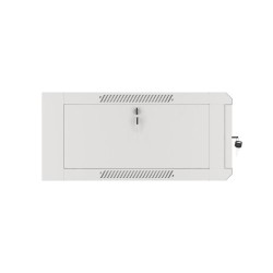 Szafa instalacyjna Lanberg rack wisząca 19" 4U 600 drzwi szklane szara