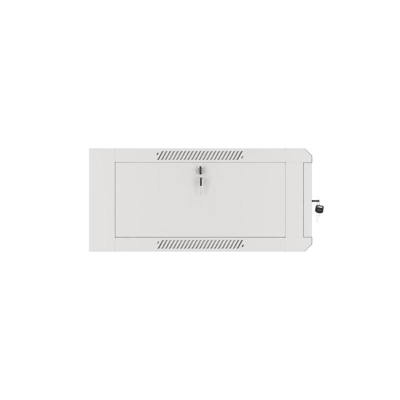 Szafa instalacyjna Lanberg rack wisząca 19" 4U 600 drzwi szklane szara