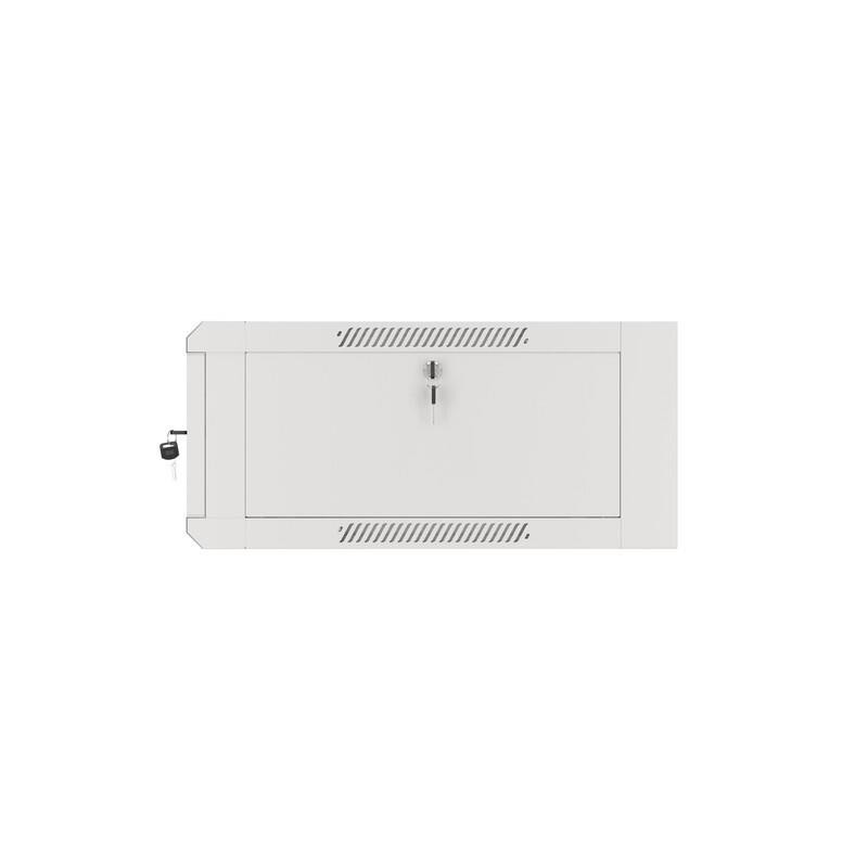 Szafa instalacyjna Lanberg rack wisząca 19" 4U 600 drzwi szklane szara