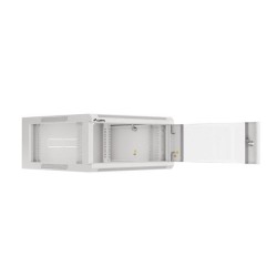 Szafa instalacyjna Lanberg rack wisząca 19" 4U 600 drzwi szklane szara