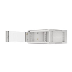 Szafa instalacyjna Lanberg rack wisząca 19" 4U 600 drzwi szklane szara