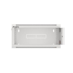 Szafa instalacyjna Lanberg rack wisząca 19" 4U 600 drzwi szklane szara