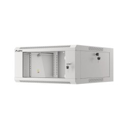 Szafa instalacyjna Lanberg rack wisząca 19" 4U 600 drzwi szklane szara