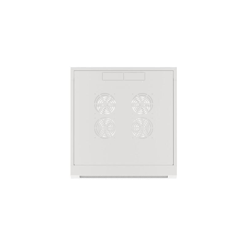Szafa instalacyjna Lanberg rack wisząca 19" 4U 600 drzwi szklane szara