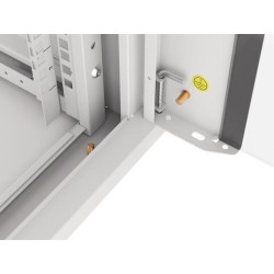 Szafa instalacyjna Lanberg rack wisząca 19" 4U 600 drzwi szklane szara
