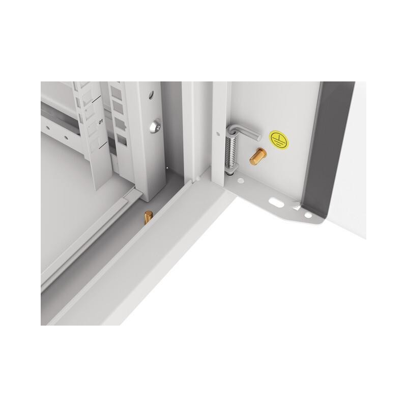 Szafa instalacyjna Lanberg rack wisząca 19" 4U 600 drzwi szklane szara