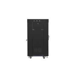 Szafa instalacyjna Rack stojąca 19" 22U 600x600 czarna drzwi… | PartsPC.pl