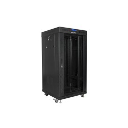 Szafa instalacyjna Rack stojąca 19" 22U 600x600 czarna drzwi… | PartsPC.pl