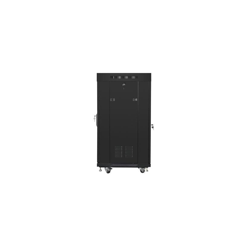 Szafa instalacyjna Rack stojąca 19" 22U 600x600 czarna drzwi… | PartsPC.pl