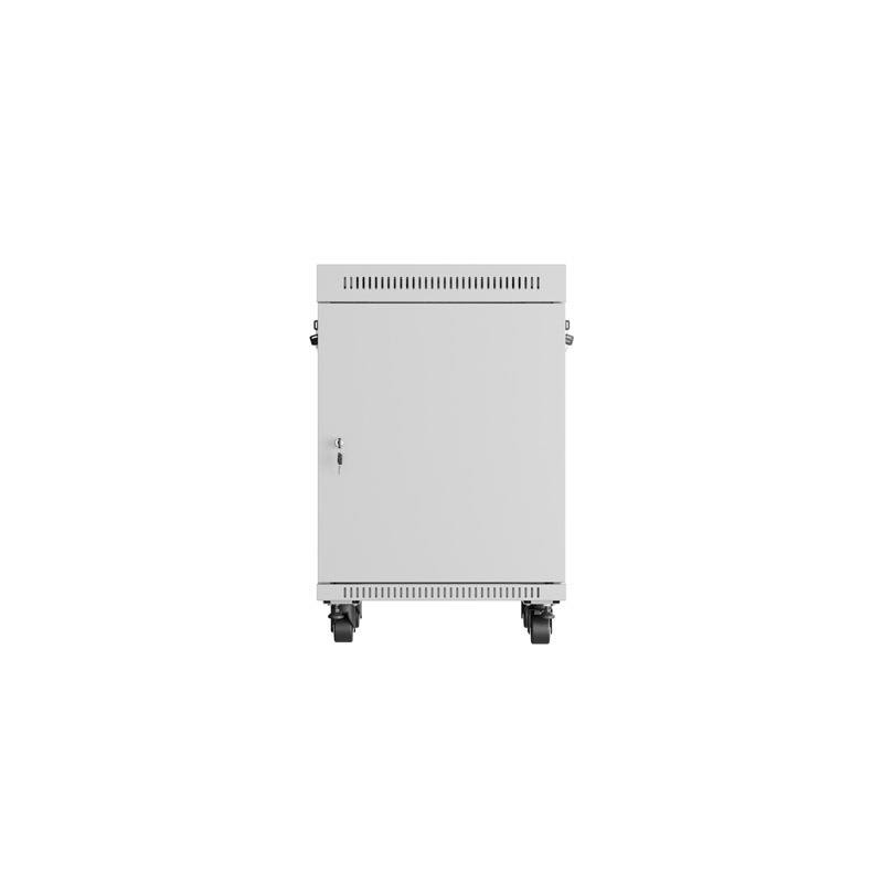 Szafa instalacyjna Rack stojąca 19" 15U 600x600 szara drzwi … | PartsPC.pl