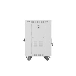 Szafa instalacyjna Rack stojąca 19" 15U 600x600 szara drzwi … | PartsPC.pl