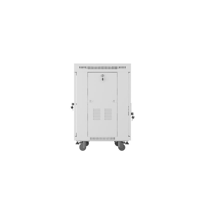 Szafa instalacyjna Rack stojąca 19" 15U 600x600 szara drzwi … | PartsPC.pl