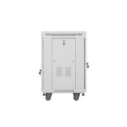 Szafa instalacyjna Rack stojąca 19" 15U 600x600 szara drzwi … | PartsPC.pl