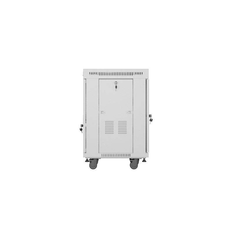 Szafa instalacyjna Rack stojąca 19" 15U 600x600 szara drzwi … | PartsPC.pl
