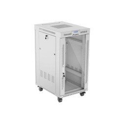 Szafa instalacyjna Rack stojąca 19" 22U 600x800 szara drzwi … | PartsPC.pl
