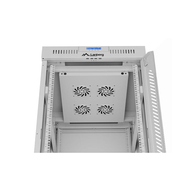 Szafa instalacyjna Rack stojąca 19" 22U 600x800 szara drzwi … | PartsPC.pl