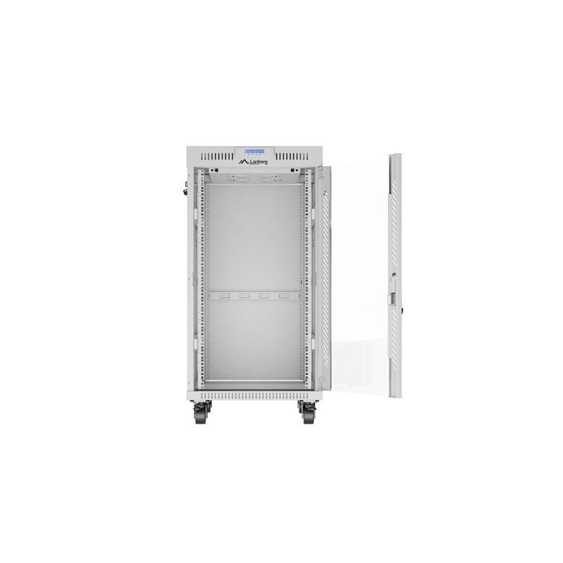 Szafa instalacyjna Rack stojąca 19" 22U 600x800 szara drzwi … | PartsPC.pl