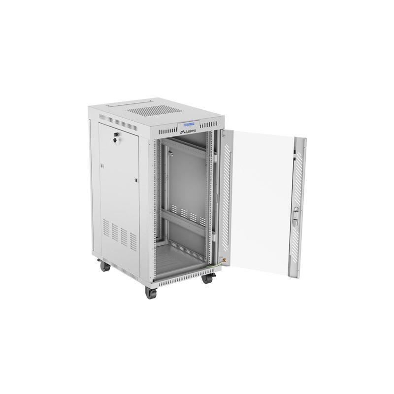 Szafa instalacyjna Rack stojąca 19" 22U 600x800 szara drzwi … | PartsPC.pl
