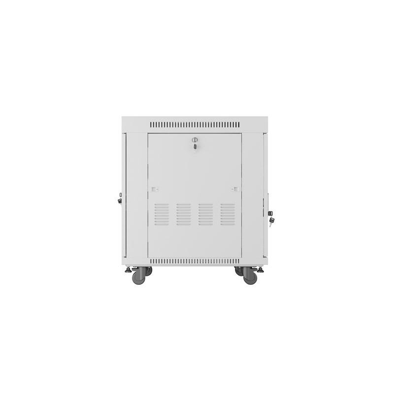 Szafa instalacyjna Rack stojąca 19" 15U 600x800 szara drzwi … | PartsPC.pl