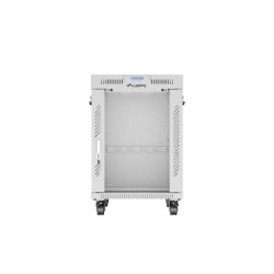 Szafa instalacyjna Rack stojąca 19" 15U 600x800 szara drzwi … | PartsPC.pl