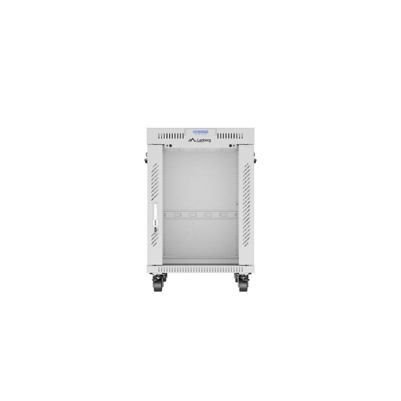 Szafa instalacyjna Rack stojąca 19" 15U 600x800 szara drzwi … | PartsPC.pl