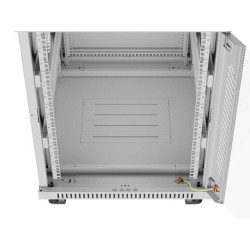 Szafa instalacyjna Rack stojąca 19" 15U 600x800 szara drzwi … | PartsPC.pl