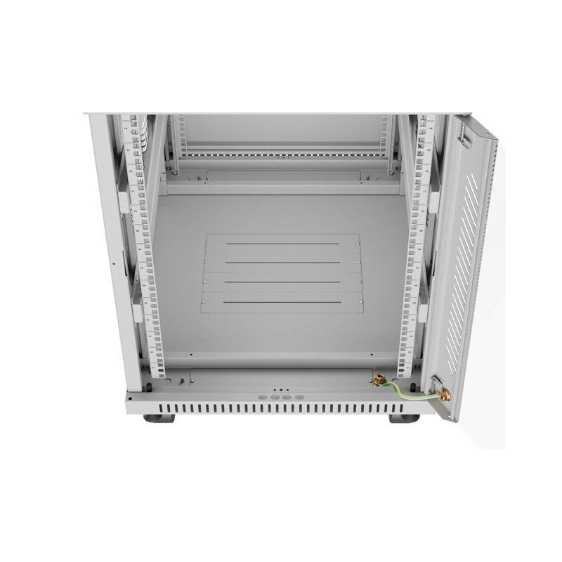 Szafa instalacyjna Rack stojąca 19" 15U 600x800 szara drzwi … | PartsPC.pl