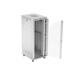 Szafa instalacyjna Rack stojąca 19" 42U 800x1000 szara drzwi… | PartsPC.pl