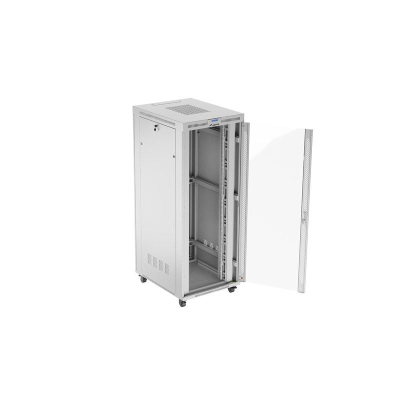 Szafa instalacyjna Rack stojąca 19" 42U 800x1000 szara drzwi… | PartsPC.pl