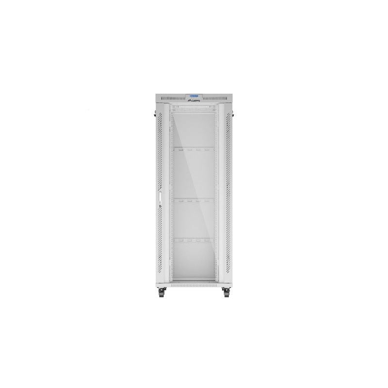 Szafa instalacyjna Rack stojąca 19" 42U 800x1000 szara drzwi… | PartsPC.pl