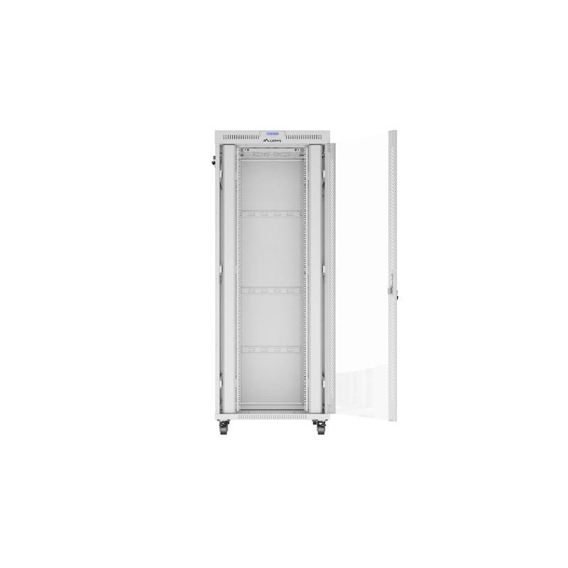 Szafa instalacyjna Rack stojąca 19" 42U 800x1000 szara drzwi… | PartsPC.pl
